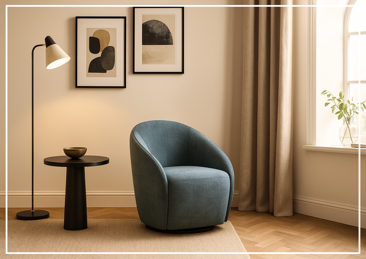 Regalia Fabric Chair | Swivel Base | Luonto