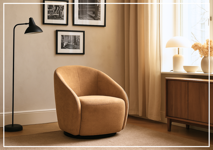 Regalia Fabric Chair | Swivel Base | Luonto