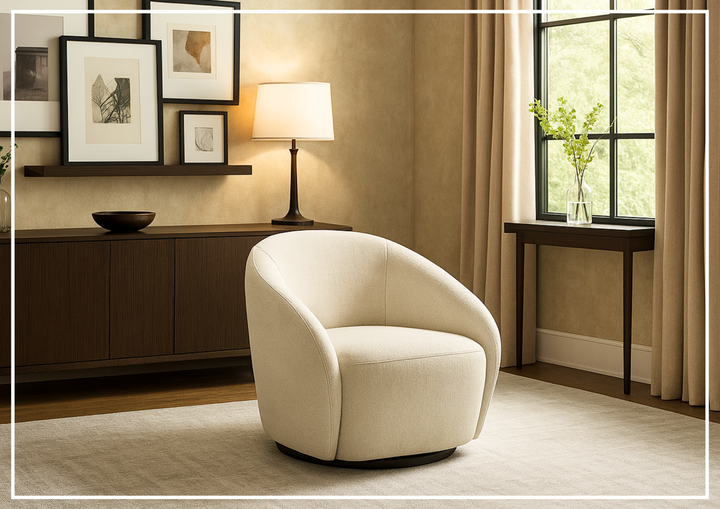 Regalia Fabric Chair | Swivel Base | Luonto