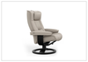 Regent R Leather Manual Recliner Chair |Swivel Based | Footstool | Fjords