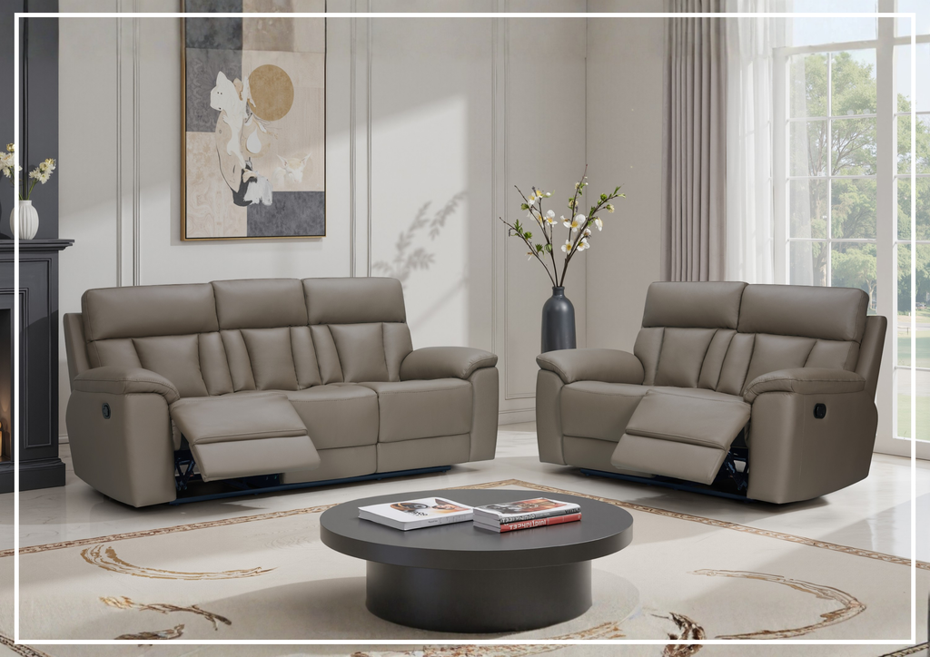 Ricercato Manual Reclining Living Room Set | Sofa + Loveseat | Klaussner - Jennihome