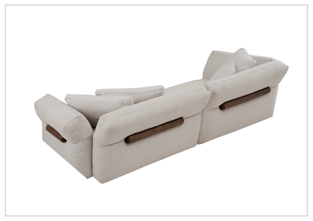 Rivello Fabric Sofa | White | Sloped Arms | Metal Legs | Klaussner