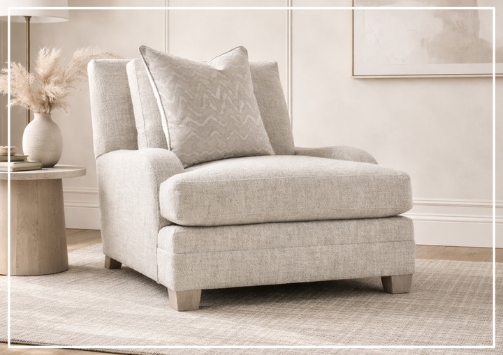 Rollins Fabric Chair | Shaped Track Arm | Throw Pillow | Bernhardt - Jennihome