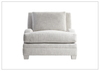 Rollins Fabric Chair | Shaped Track Arm | Throw Pillow | Bernhardt - Jennihome