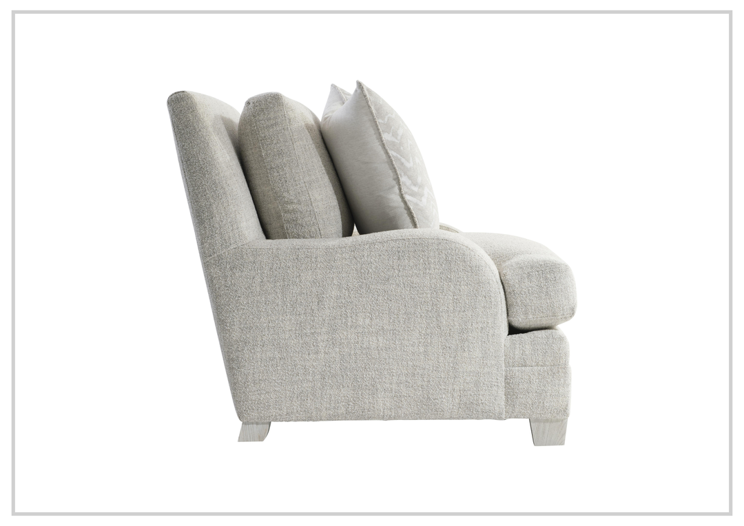 Rollins Fabric Chair | Shaped Track Arm | Throw Pillow | Bernhardt