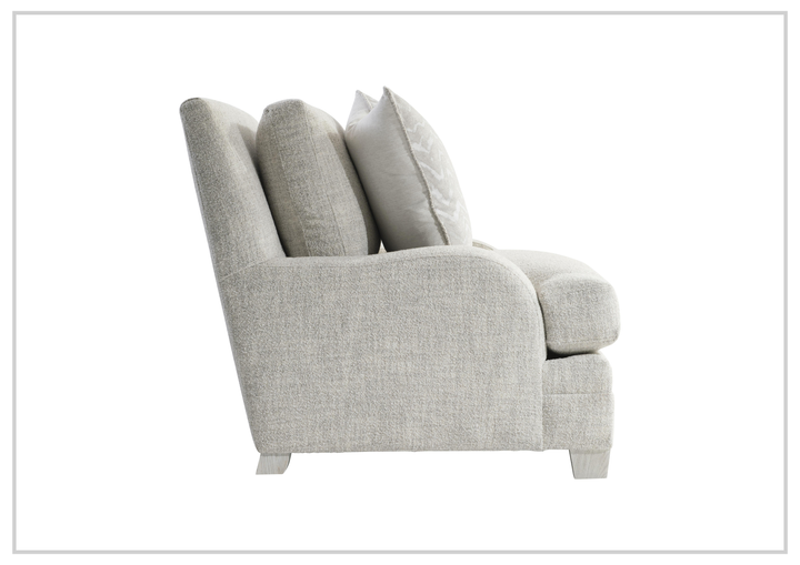 Rollins Fabric Chair | Shaped Track Arm | Throw Pillow | Bernhardt