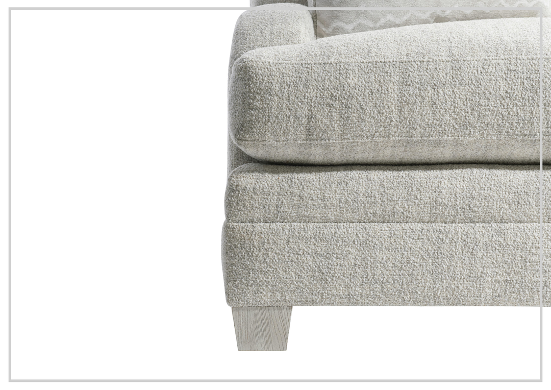 Rollins Fabric Chair | Shaped Track Arm | Throw Pillow | Bernhardt - Jennihome