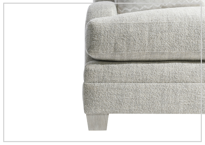 Rollins Fabric Chair | Shaped Track Arm | Throw Pillow | Bernhardt - Jennihome