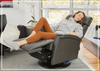 Fjords Rome Leather Power Recliner with Motorized Controls