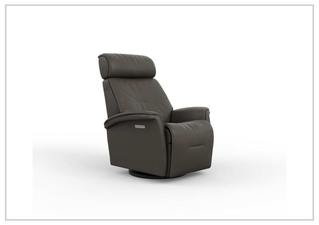 Fjords Rome Leather Power Recliner with Motorized Controls