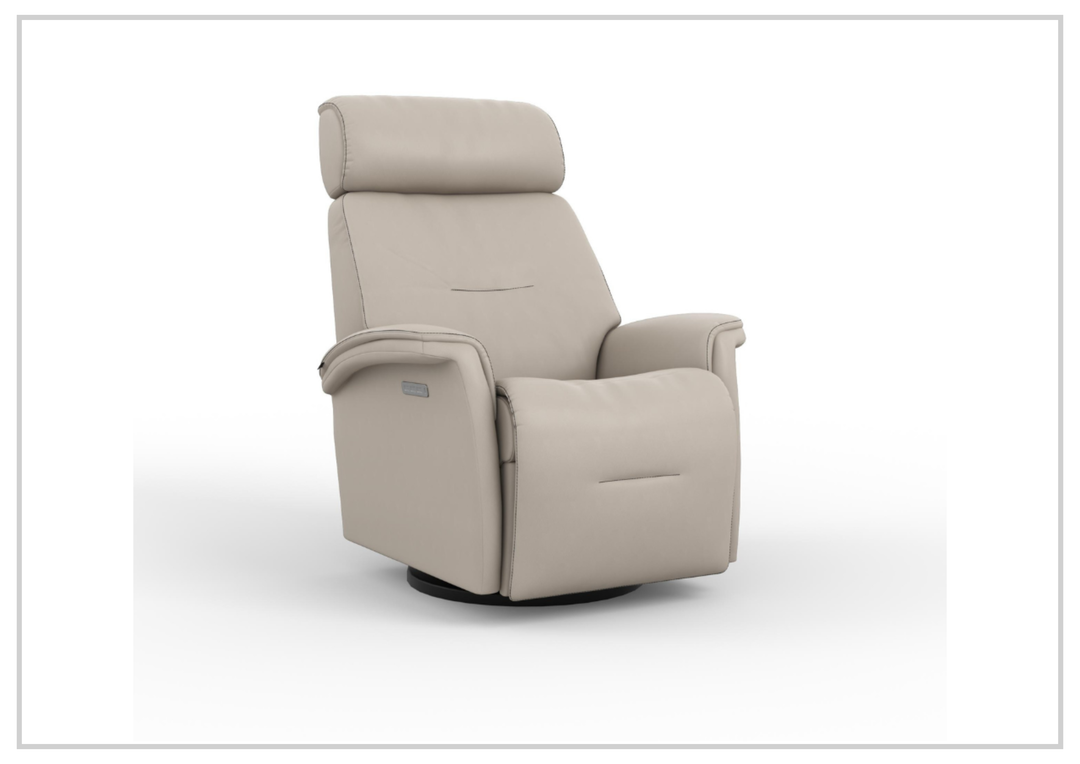 Fjords Rome Leather Power Recliner with Motorized Controls