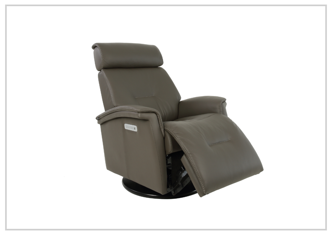 Fjords Rome Leather Power Recliner with Motorized Controls