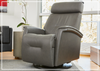 Fjords Rome Leather Power Recliner with Motorized Controls