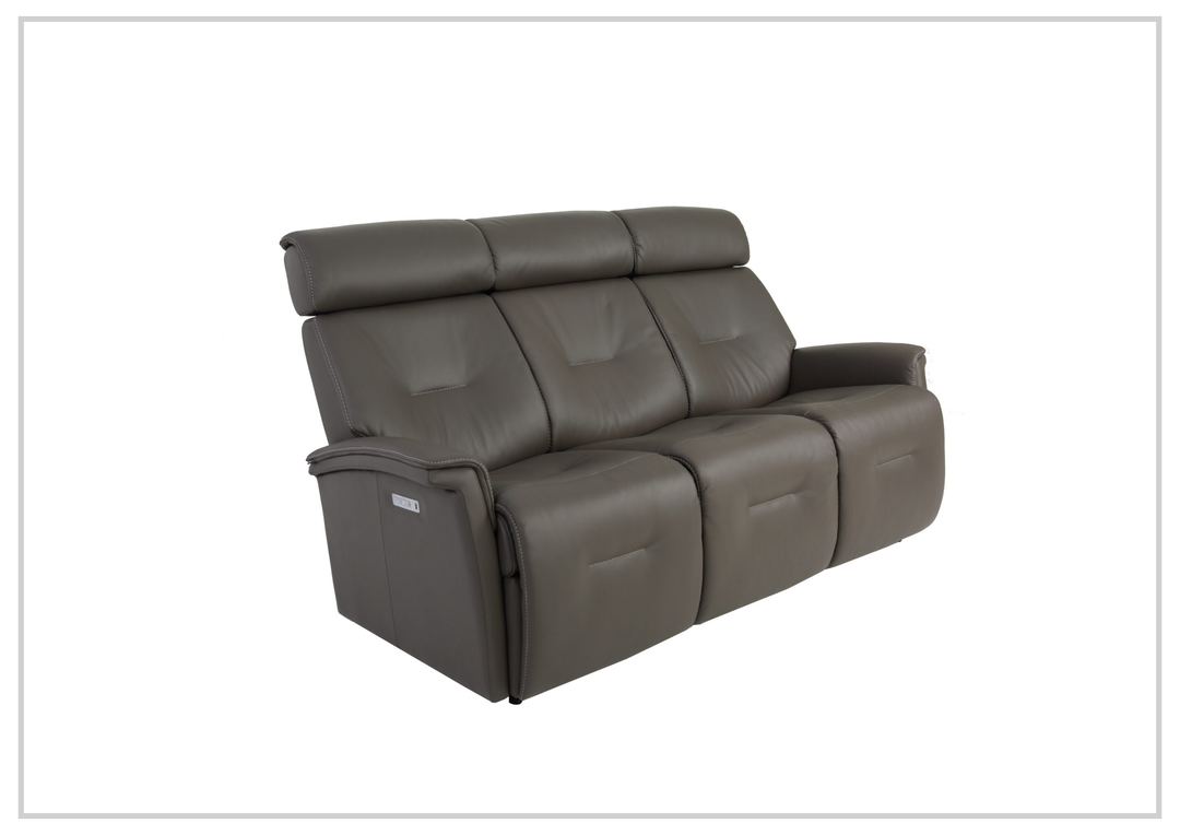 Fjords Rome Motorized 3-Seater Leather Sofa with Wall-Saver Design-Jennihome