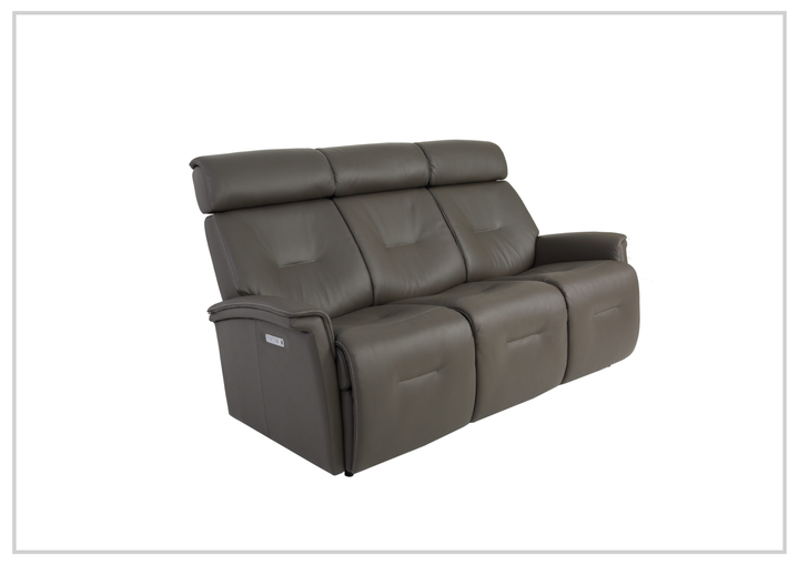 Fjords Rome Motorized 3-Seater Leather Sofa with Wall-Saver Design-Jennihome