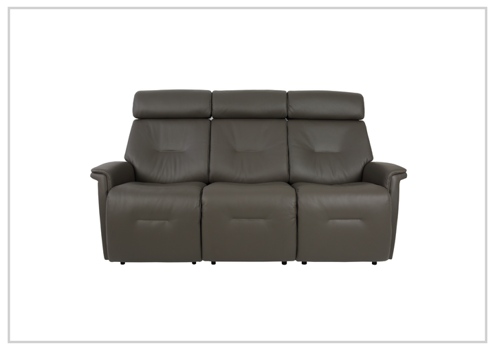 Fjords Rome Motorized 3-Seater Leather Sofa with Wall-Saver Design-Jennihome