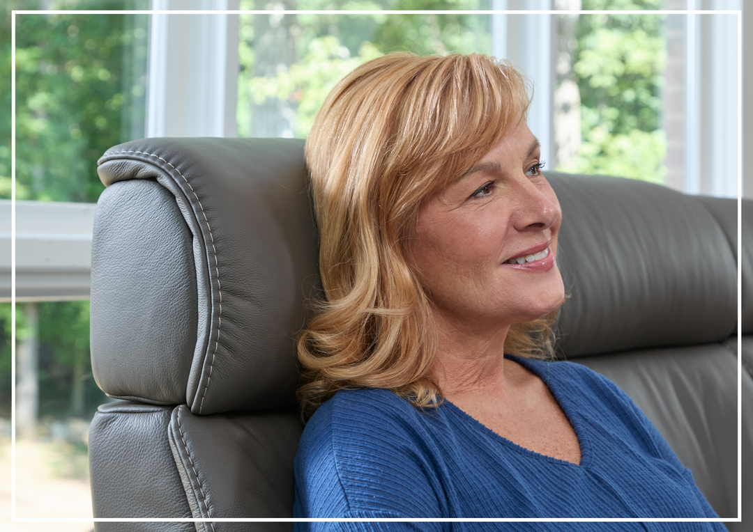 Fjords Rome Leather Power Reclining Loveseat featuring Wall-Saver Mechanism