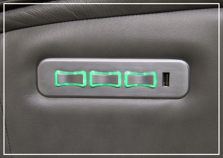 Fjords Rome Motorized 3-Seater Leather Sofa with Wall-Saver Design-Jennihome