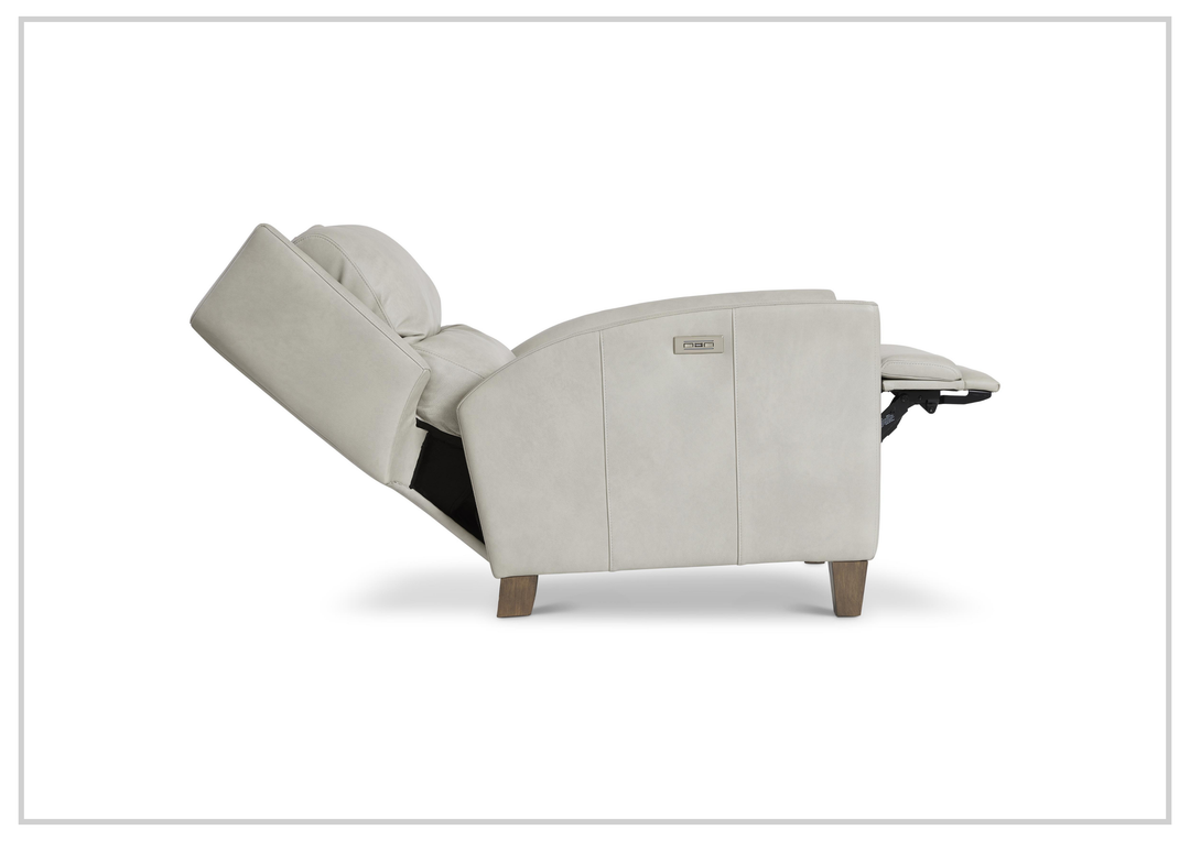 Weller Leather Power Motion Chair | Bustle Back | USB Charging | Bernhardt-Jennihome