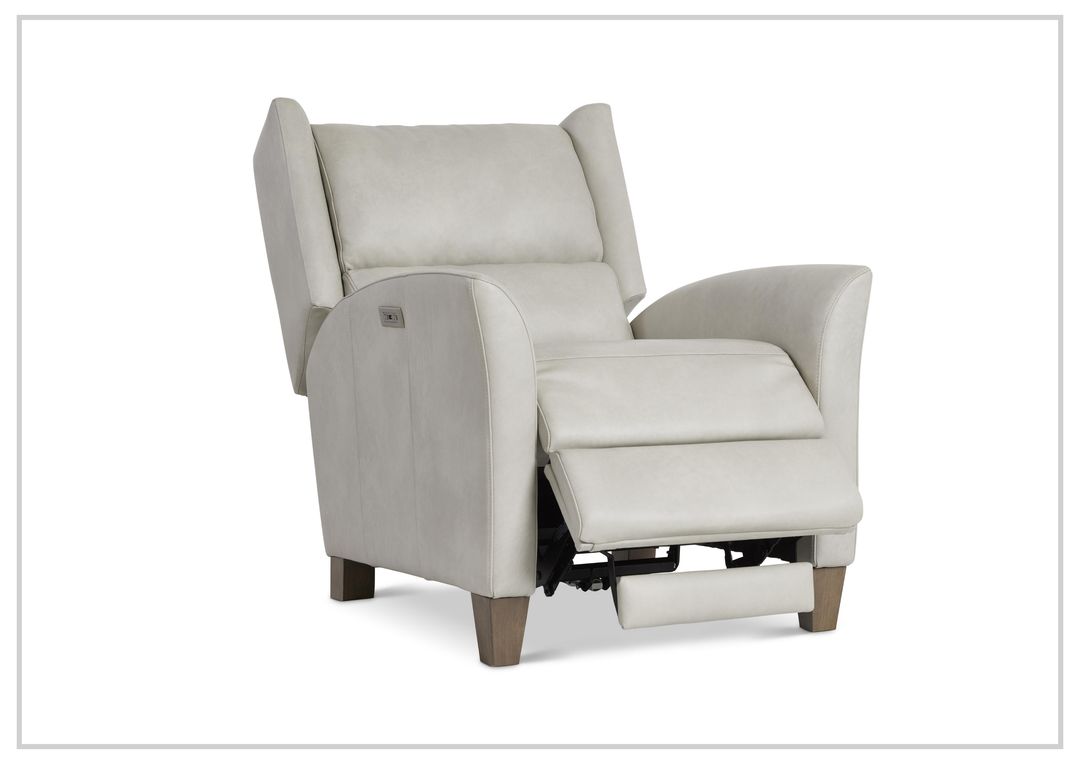 Weller Leather Power Motion Chair | Bustle Back | USB Charging | Bernhardt-Jennihome