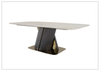 Savona Dining Table | With Beige Marble Finish | Klaussner - Jennihome