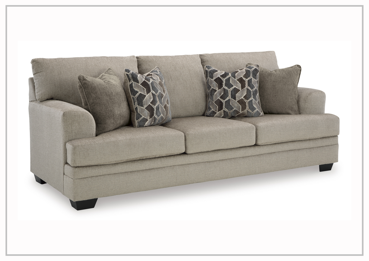 Seabrook 3-Seater Queen Sofa Sleeper in Two Taupe Finishes