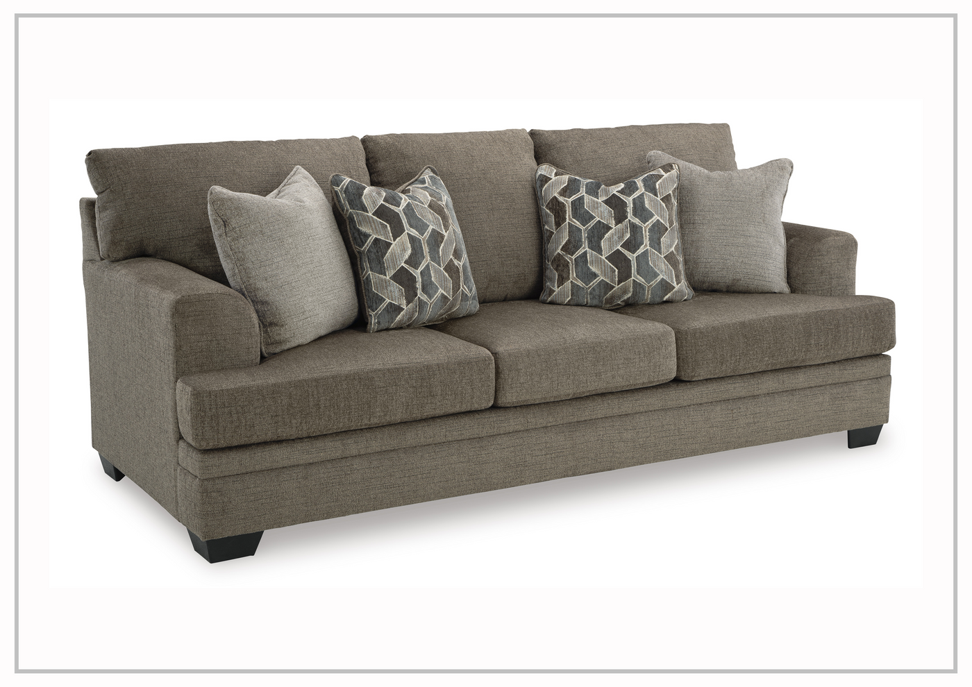 Seabrook 3-Seater Queen Sofa Sleeper in Two Taupe Finishes