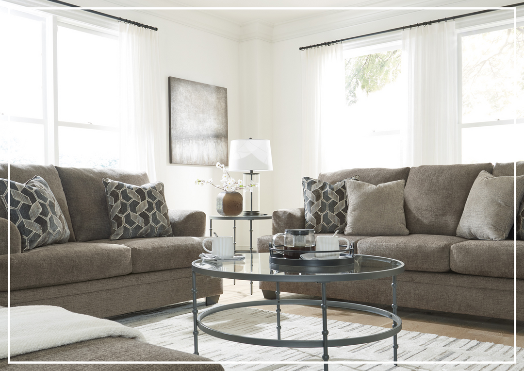 Seabrook 3-Seater Queen Sofa Sleeper in Two Taupe Finishes