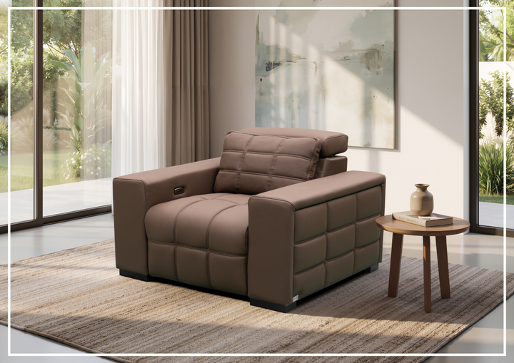 Orlano Leather Chair | Power Reclining | Sinuous Springs Seats | Klaussner - Jennihome