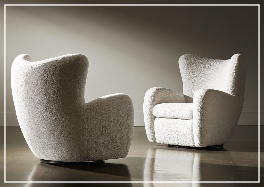 Silvi Fabric Swivel Chair | Tight Back | 360° Base | Bernhardt-Jennihome 