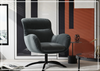 Fjords Skagen Velvet Low-Back Accent Chair with Footstool-Jennihome