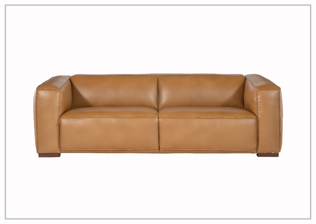 Hooker Furniture Maria Premium 2-Seater Leather Living Room Sofa-Jennihome