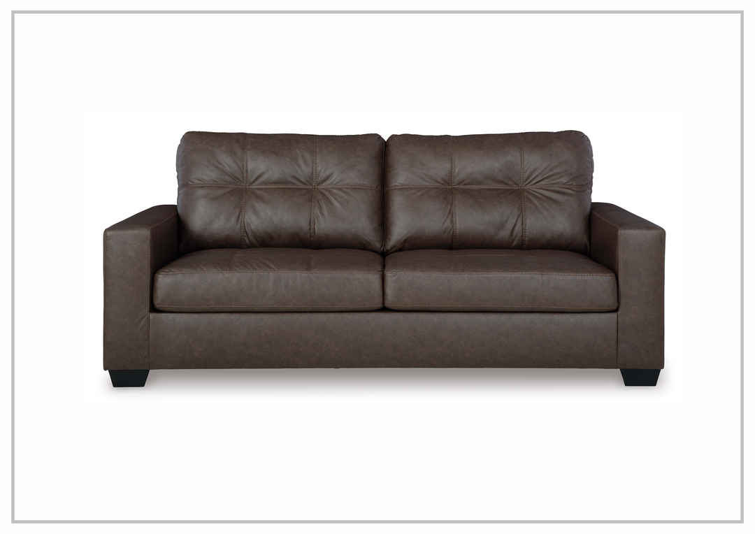 Gio Italia Bellagio Leather Sofa With Track Arms
