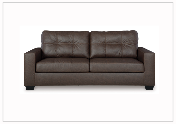 Gio Italia Bellagio Leather Sofa With Track Arms
