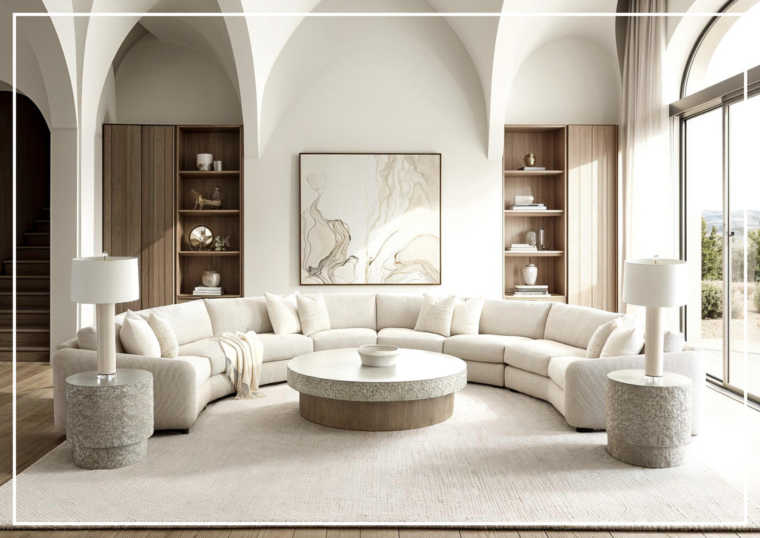 Soleil Fabric Sectional Sofa | Box Edge Pillows | Hidden Feet | Bernhardt-Jennihome