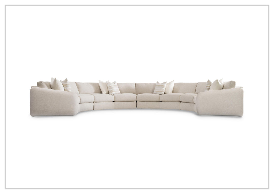 Soleil Fabric Sectional Sofa | Box Edge Pillows | Hidden Feet | Bernhardt-Jennihome