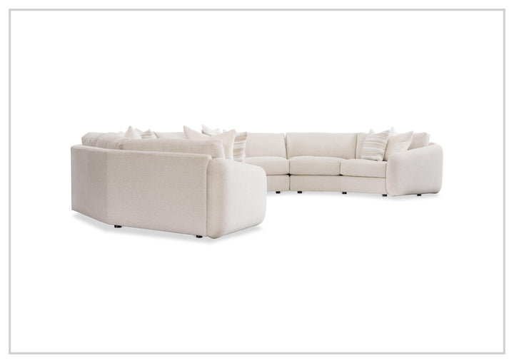 Soleil Fabric Sectional Sofa | Box Edge Pillows | Hidden Feet | Bernhardt-Jennihome