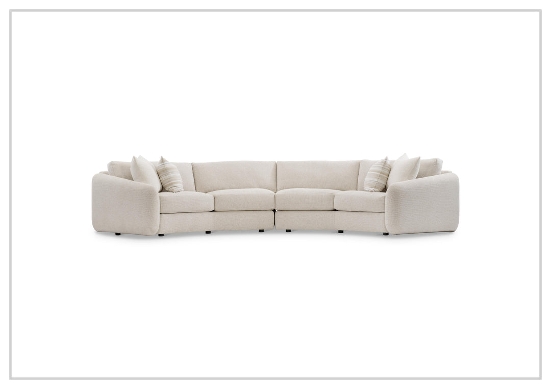 Soleil Fabric Sectional Sofa | Box Edge Pillows | Hidden Feet | Bernhardt-Jennihome