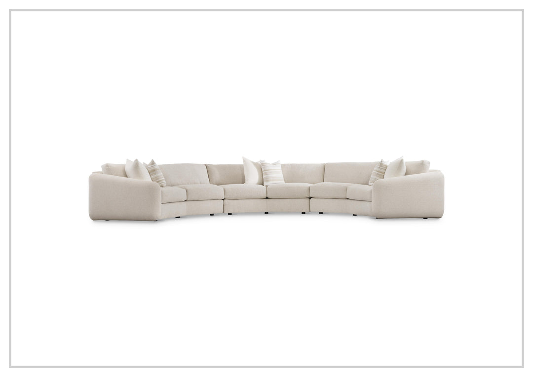 Soleil Fabric Sectional Sofa | Box Edge Pillows | Hidden Feet | Bernhardt-Jennihome