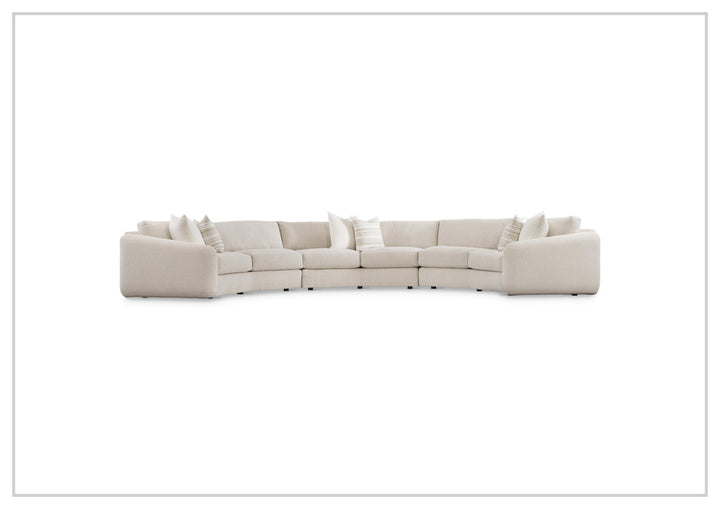 Soleil Fabric Sectional Sofa | Box Edge Pillows | Hidden Feet | Bernhardt-Jennihome