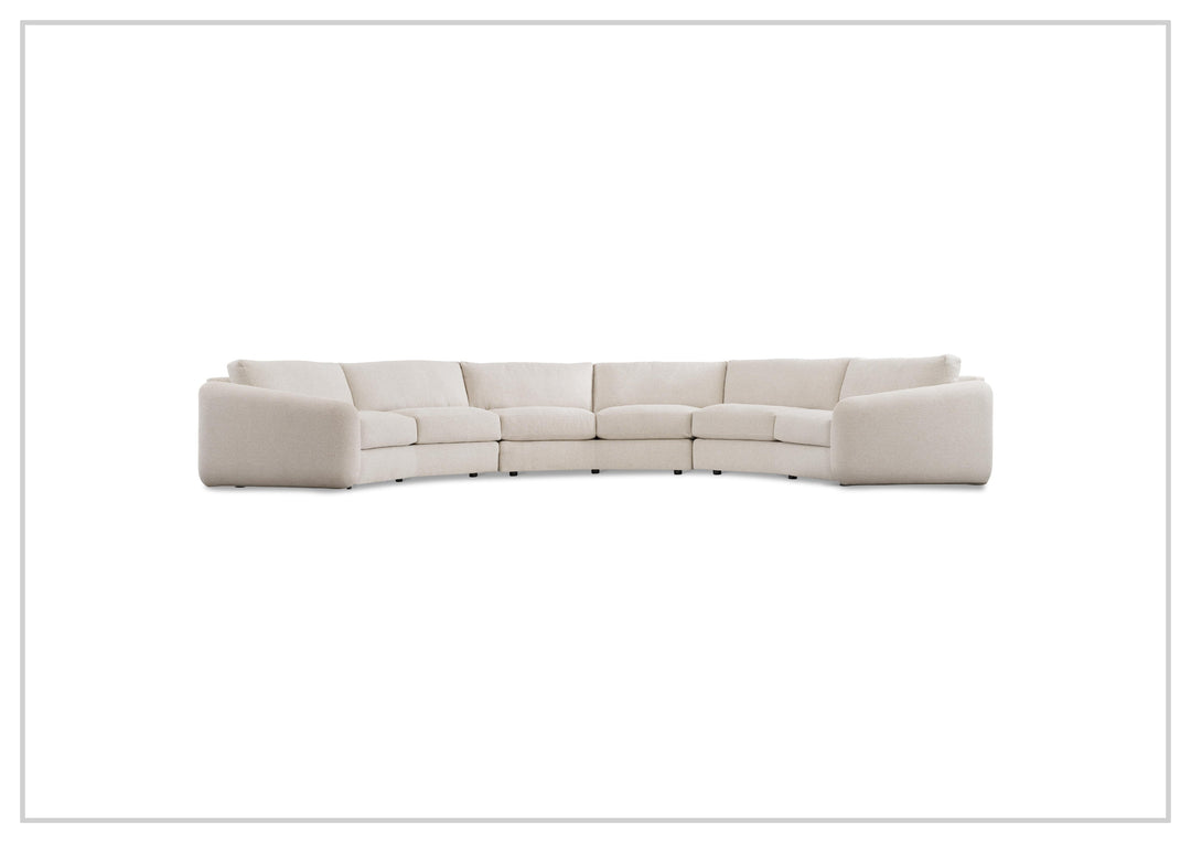 Soleil Fabric Sectional Sofa | Box Edge Pillows | Hidden Feet | Bernhardt-Jennihome