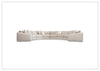 Soleil Fabric Sectional Sofa | Box Edge Pillows | Hidden Feet | Bernhardt-Jennihome