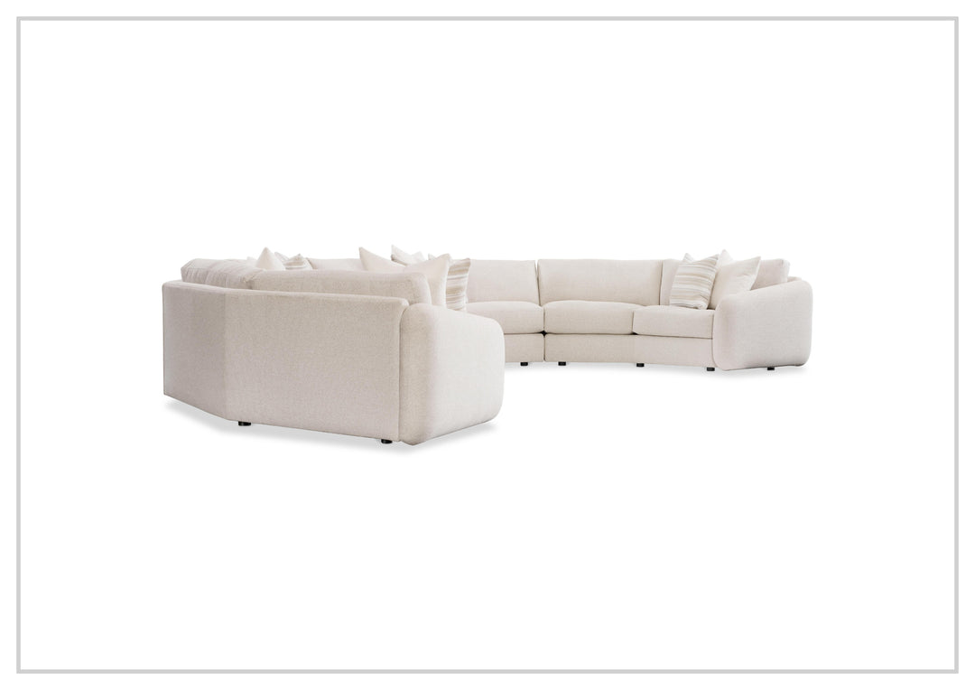 Soleil Fabric Sectional Sofa | Box Edge Pillows | Hidden Feet | Bernhardt-Jennihome