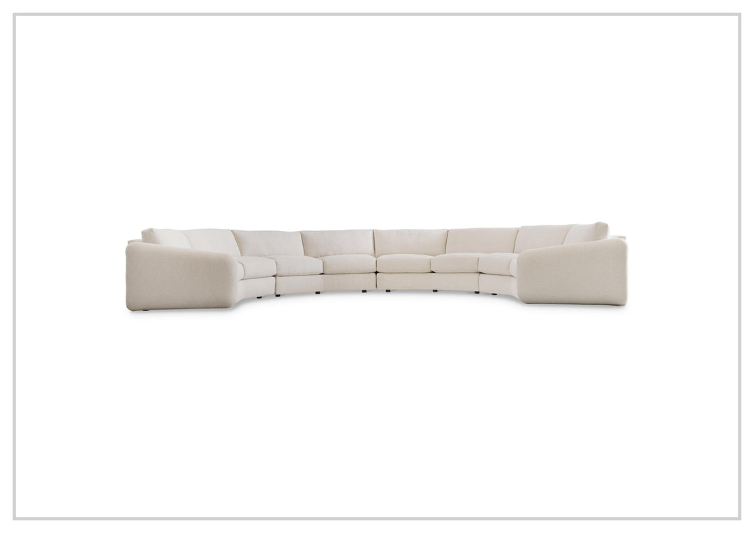 Soleil Fabric Sectional Sofa | Box Edge Pillows | Hidden Feet | Bernhardt-Jennihome