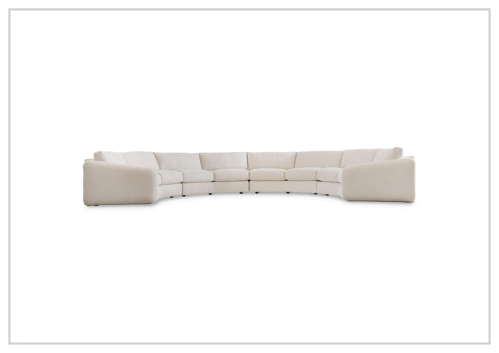 Soleil Fabric Sectional Sofa | Box Edge Pillows | Hidden Feet | Bernhardt-Jennihome