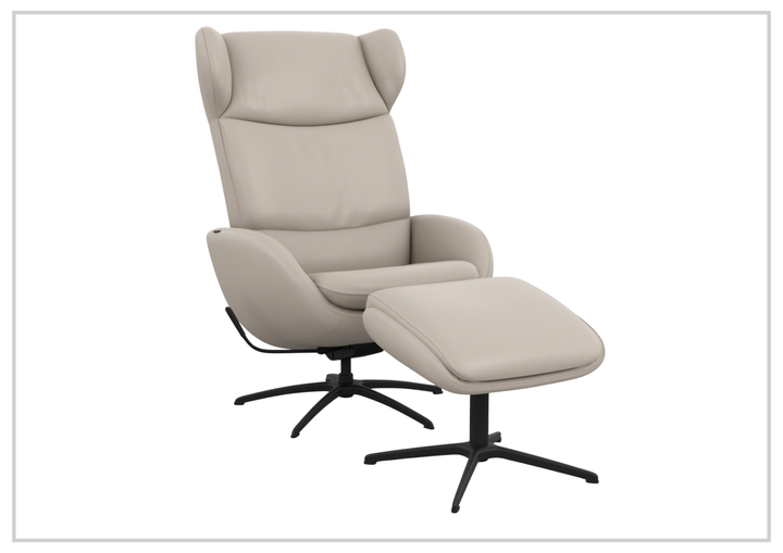 Stella Recliner Chair and Ottoman | Rocking Glide Swivel Base | Fjords