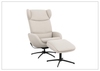 Stella Recliner Chair and Ottoman | Rocking Glide Swivel Base | Fjords
