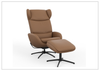 Stella Recliner Chair and Ottoman | Rocking Glide Swivel Base | Fjords