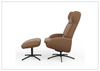 Stella Recliner Chair and Ottoman | Rocking Glide Swivel Base | Fjords