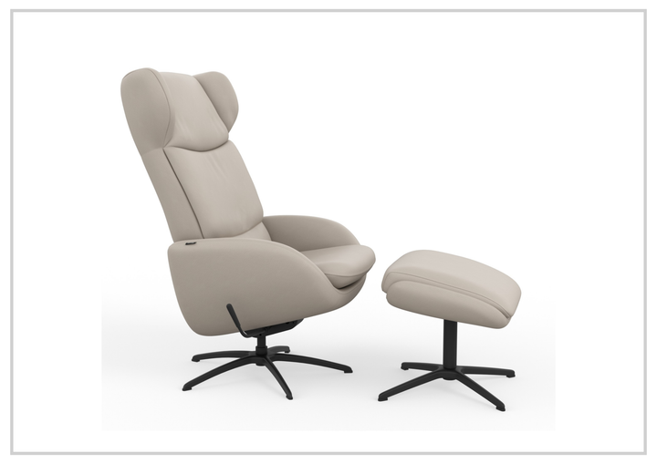 Stella Recliner Chair and Ottoman | Rocking Glide Swivel Base | Fjords
